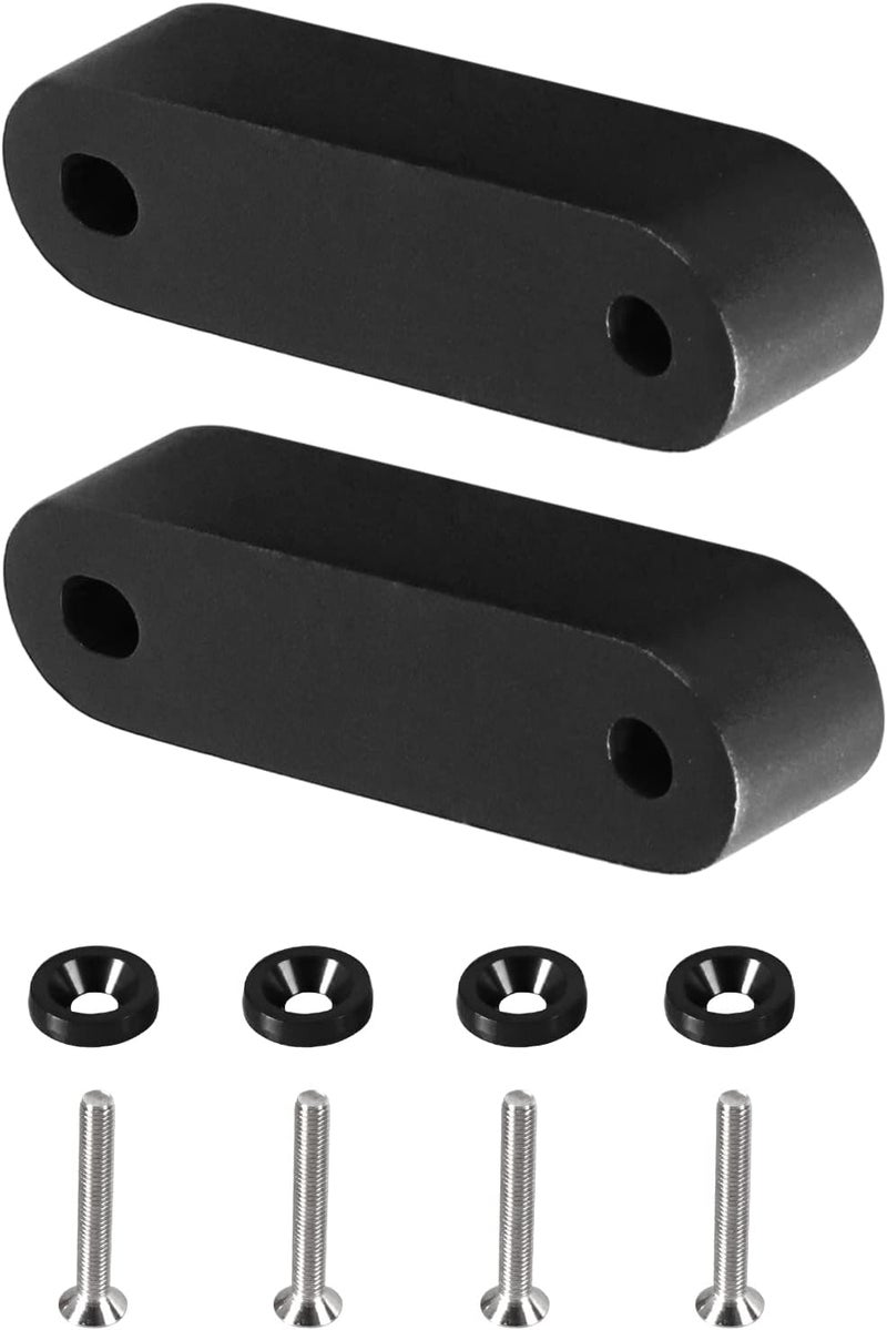 YESHMA Front Hood Vent Space Riser Spacer Modification Kit, Hood Riser Compatible with Honda Civic Acura Integra, Aluminum Alloy Car Hood Vent Spacer Riser for CRX Del Sol (Black) - Image 5